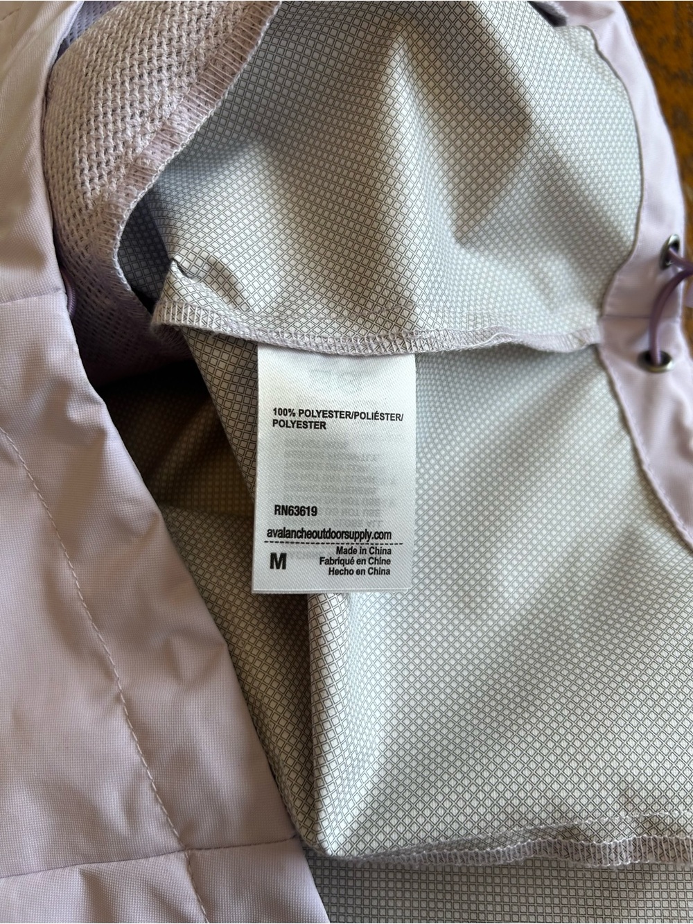 Avalanche Light Lavender Hooded Ski Jacket - Picture 4 of 6